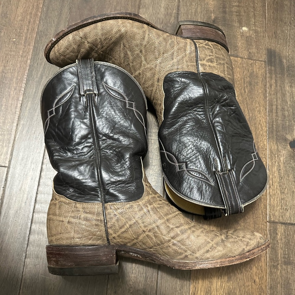 Tony lama 11 Roper style cowboy boots.